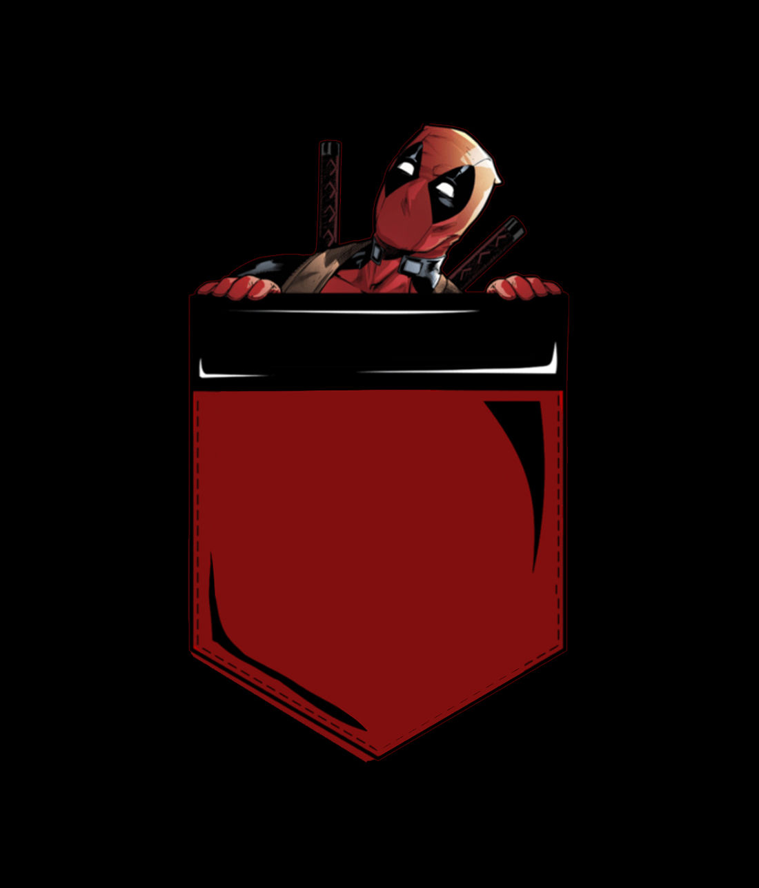 deadpool pocket shirt