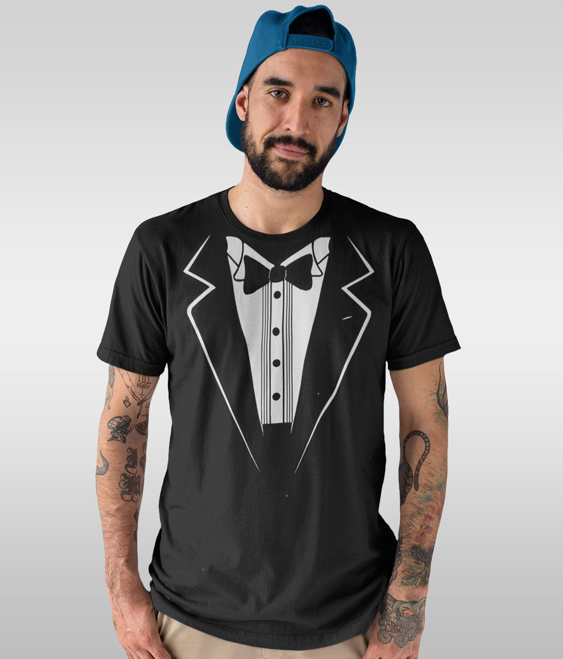 Tuxedo t shirt clearance tattoo