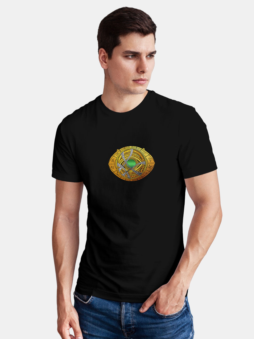 Rabanne chain-print Crew Neck T-shirt - Farfetch