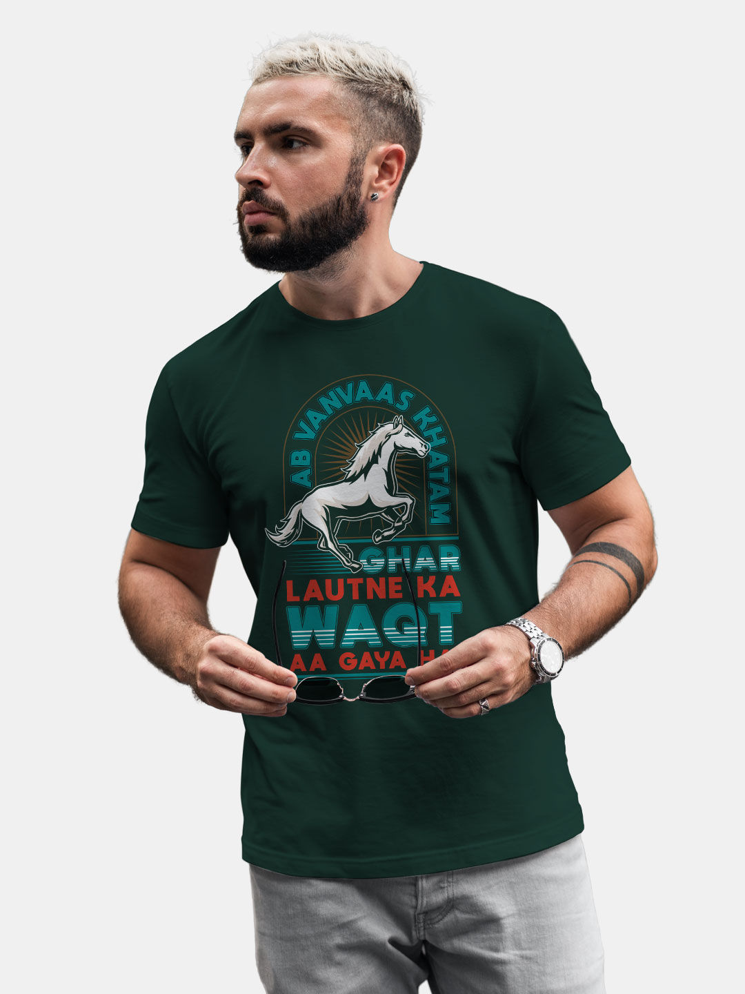 Buy Shehzada Vanvaas - Male Designer T-Shirts T-Shirts Online