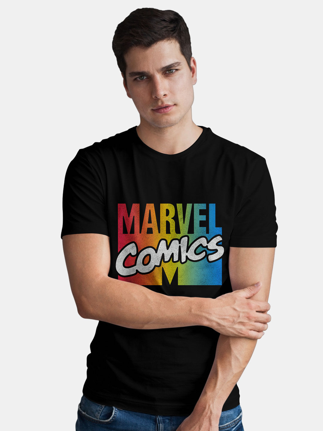 Buy Marvel Logo Printed Full Sleeve T-Shirt For Men Online – TRIPR