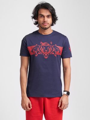 Buy Men's Tiger Print Red Shirt Online