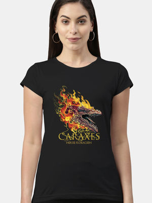 Buy Caraxes Black - Womens Designer T-Shirts T-Shirts Online