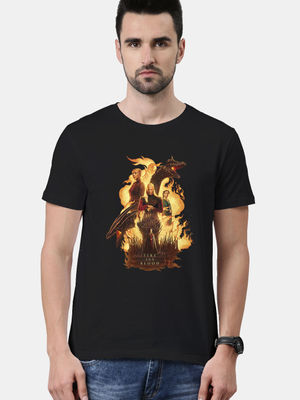 Buy Fire and Blood Team Black - Mens Designer T-Shirts T-Shirts Online