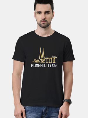 Buy MCFC Mumbai City - Mens Designer T-Shirts Black T-Shirts Online