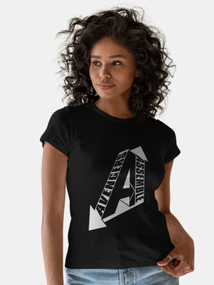Womens T-Shirt Avengers Assemble Emblem - Designer T-Shirts