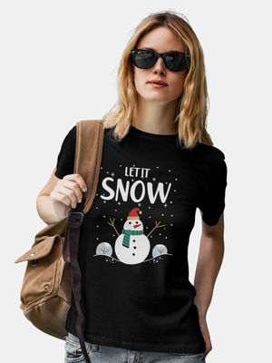 Buy Let It Snow - Designer T-Shirts T-Shirts Online