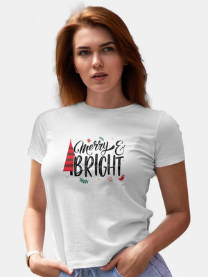 Buy Merry Bright - Designer T-Shirts T-Shirts Online
