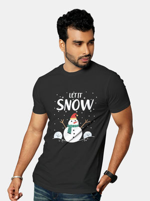 Buy Let It Snow - Designer T-Shirts T-Shirts Online