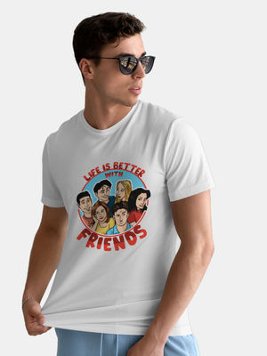 Buy Life is better with Friends - Designer T-Shirts T-Shirts Online