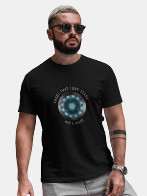 Buy Tony Stark has a Heart - Designer T-Shirts T-Shirts Online