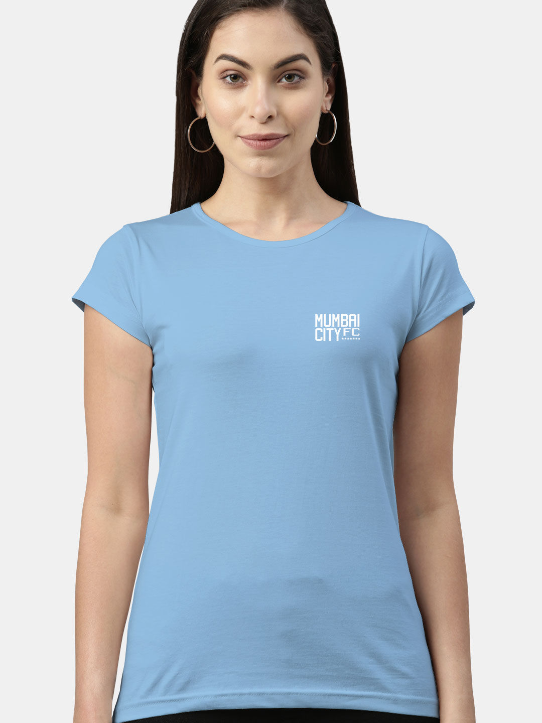 Buy MCFC Aamchi City - Female Designer T-Shirts Light Blue T-Shirts Online