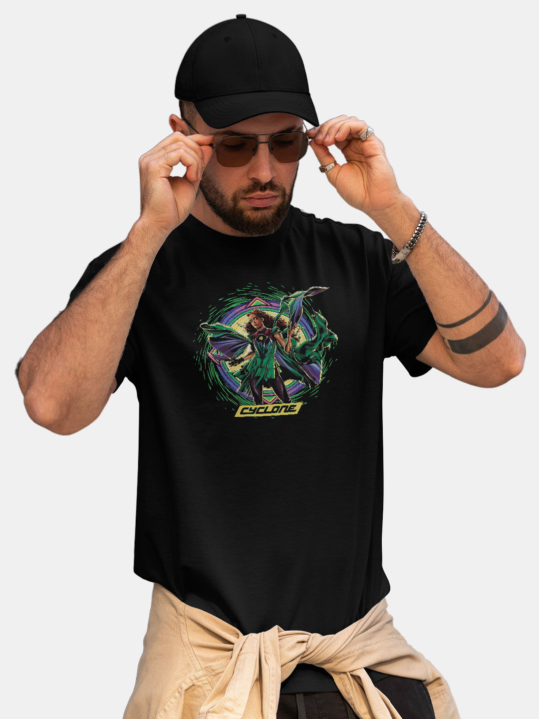 Cyclone Black - Mens Designer T-Shirts