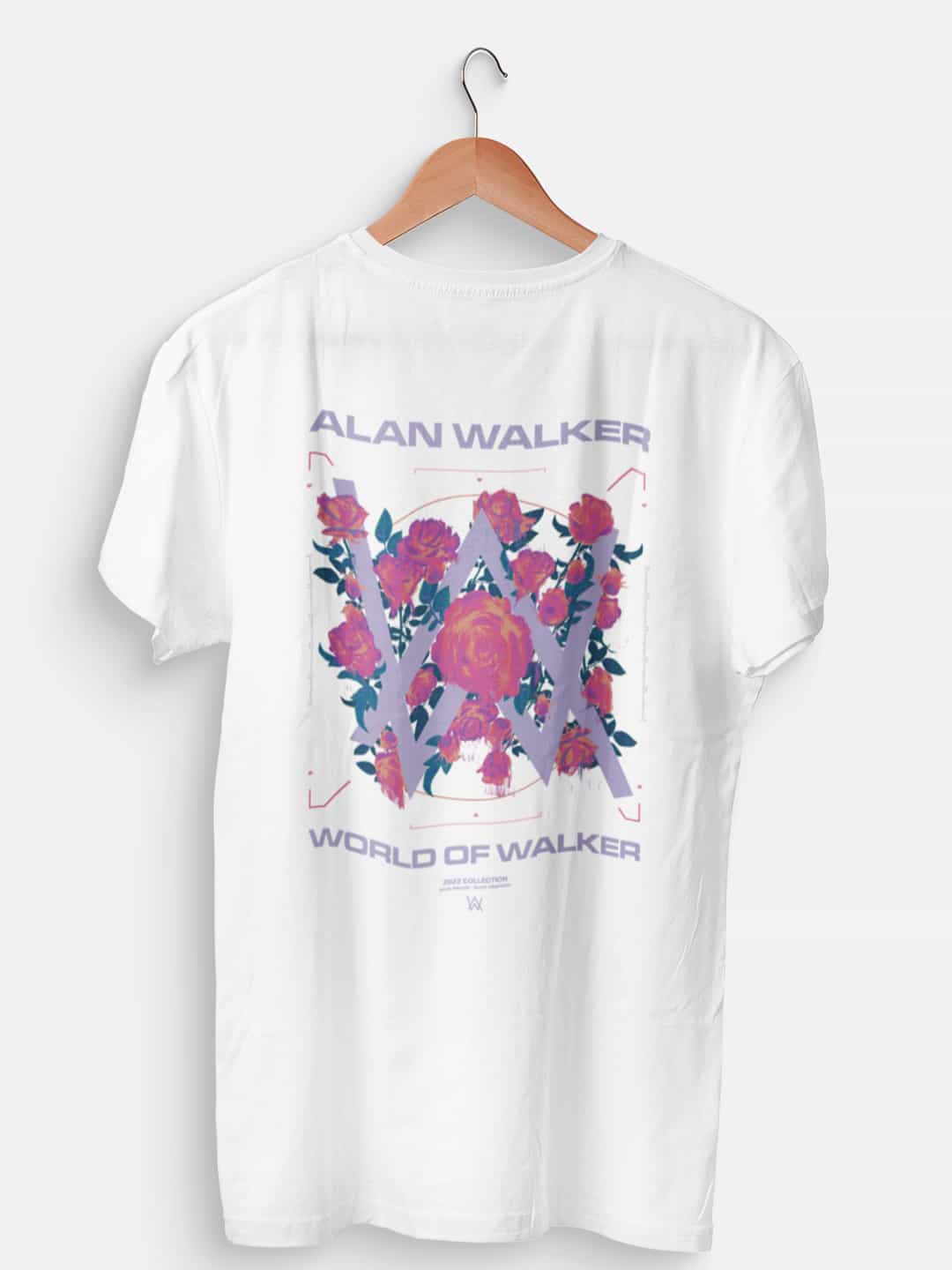 Alan Walker Melting Rose White - Designer T-Shirts
