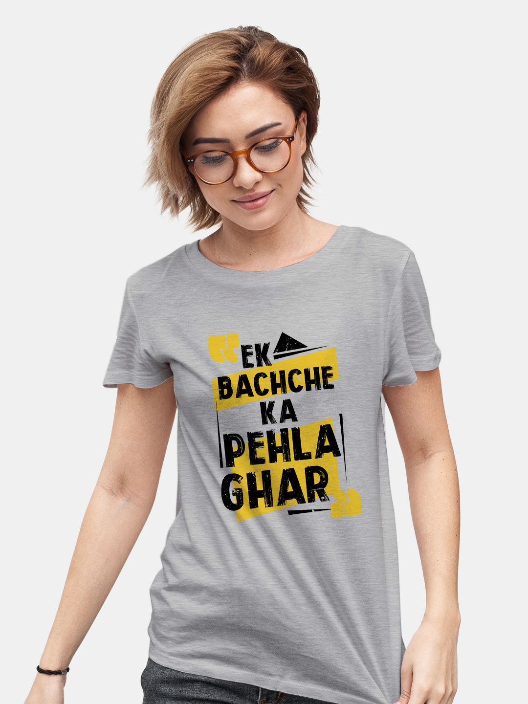 Buy Shehzada Pehla Ghar - Female Designer T-Shirts T-Shirts Online