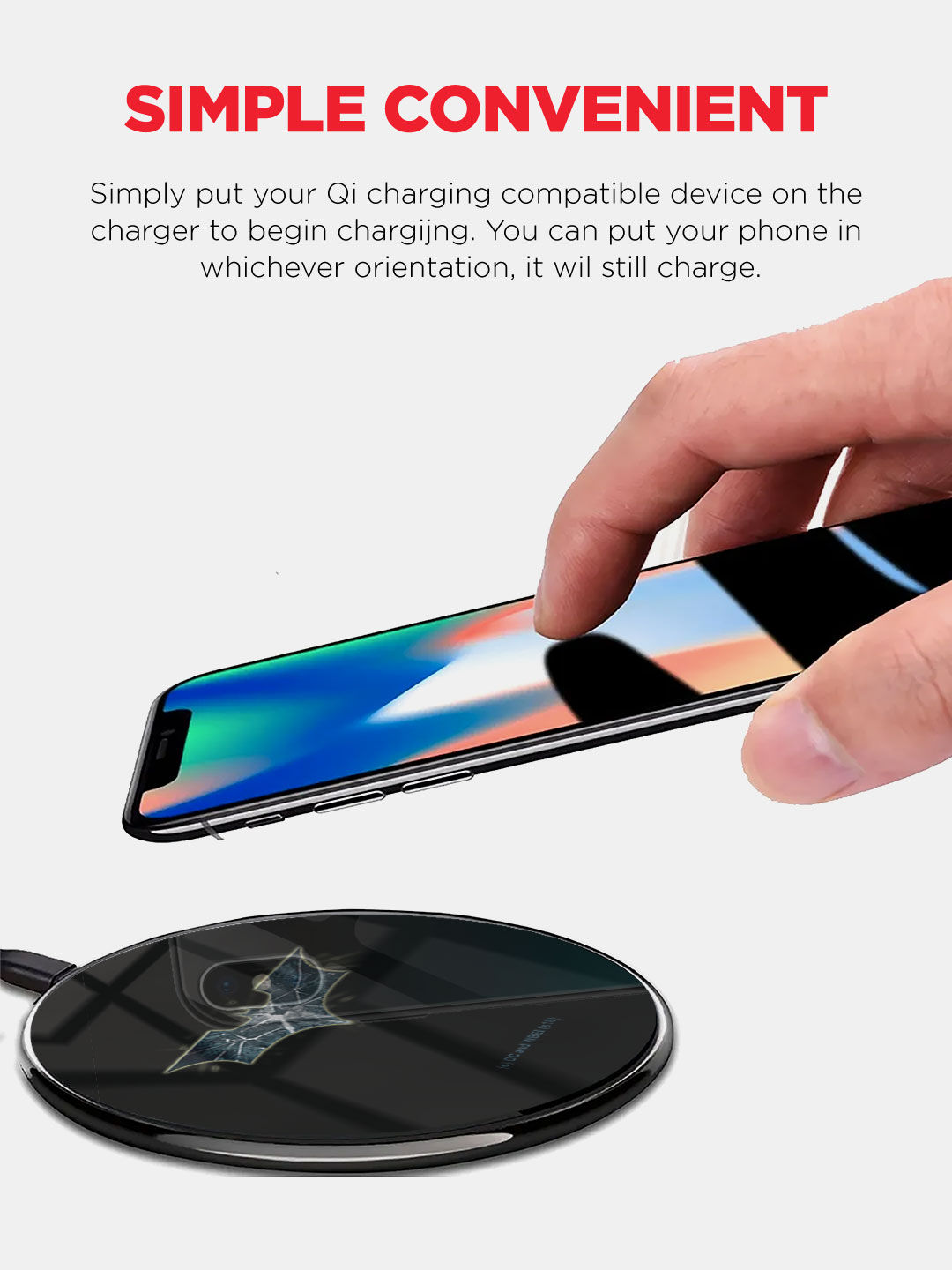 Batman Classic - Qi Compatible Pro Wireless Charger