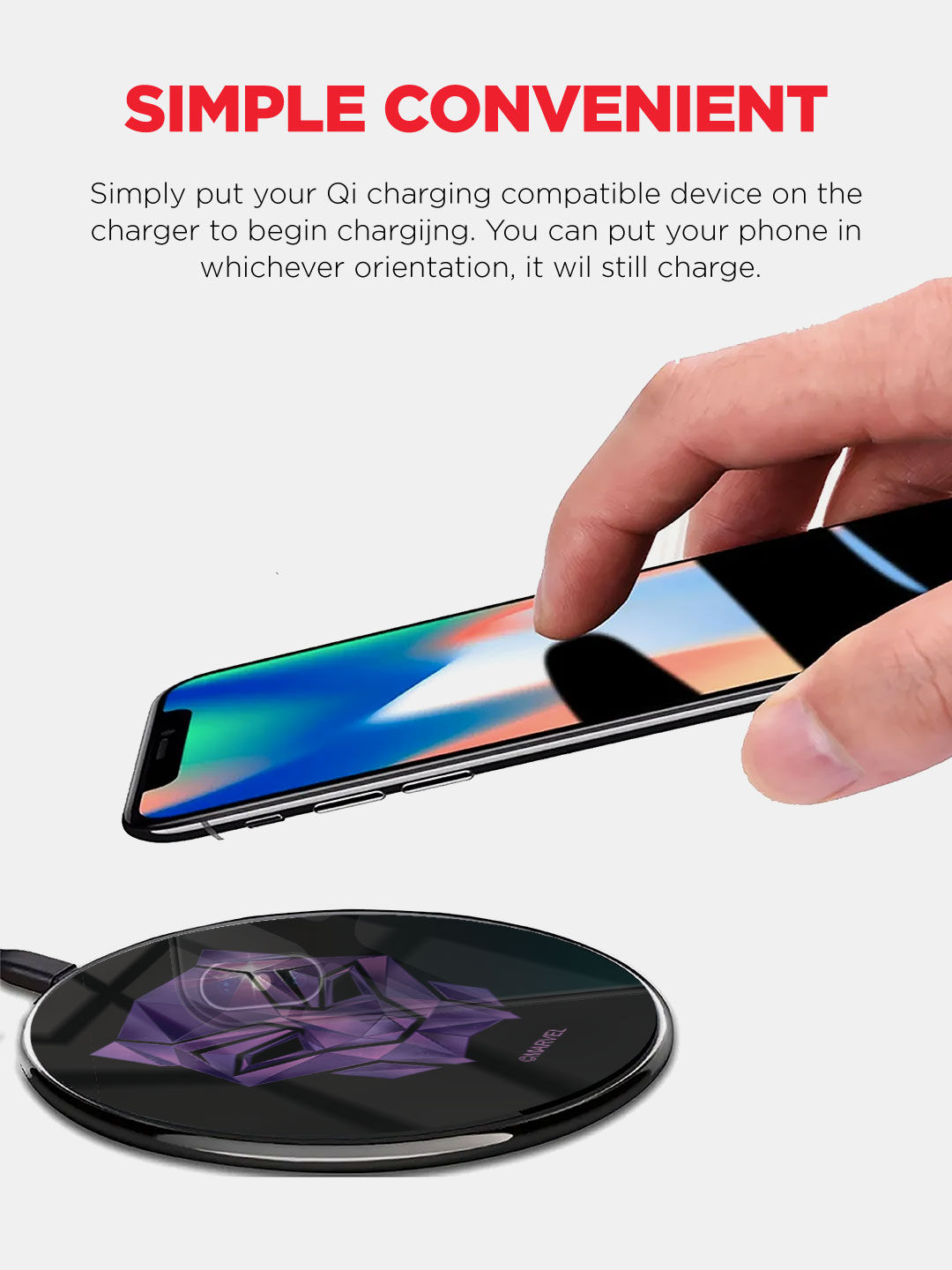 Black Panther Logo - Qi Compatible Pro Wireless Charger