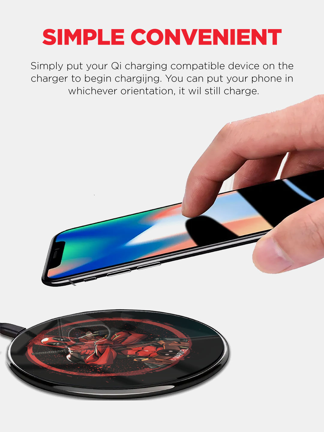 Deadpool Stance - Qi Compatible Pro Wireless Charger