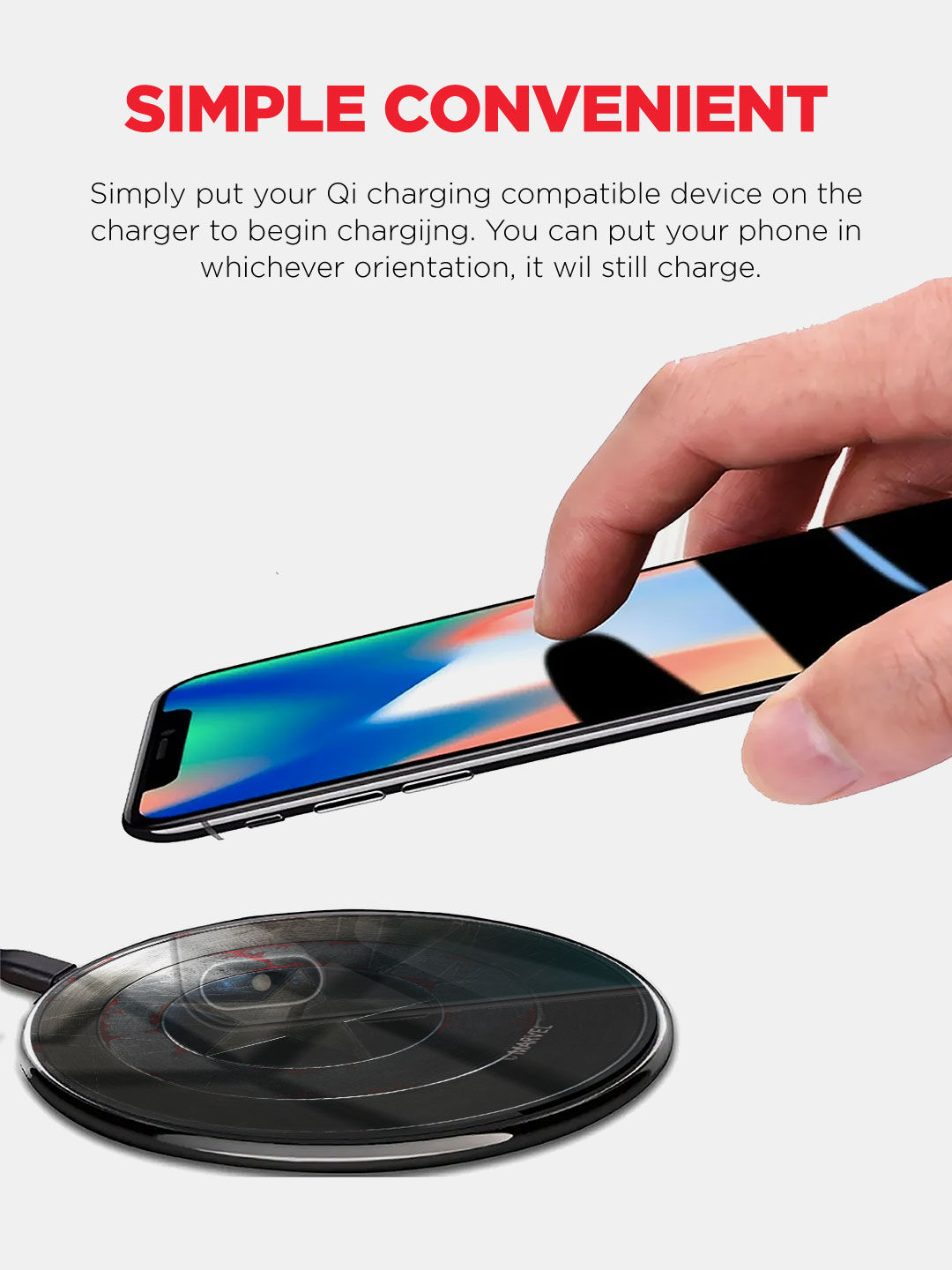 Rusted Captains Shield - Qi Compatible Pro Wireless Charger