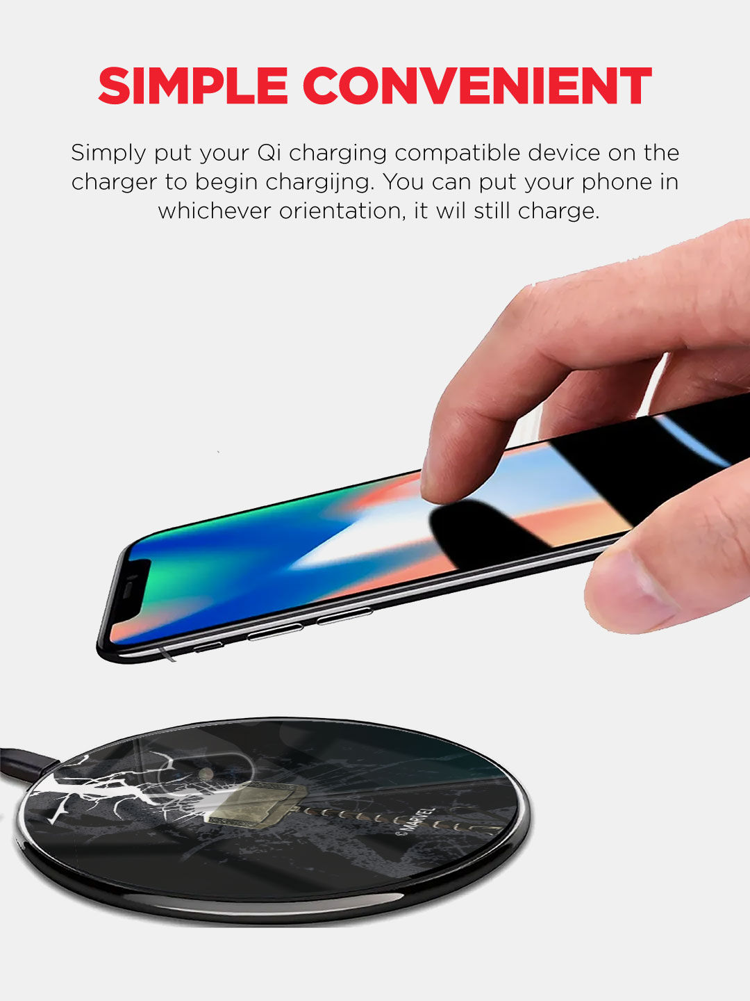 The Thunderous Hammer - Qi Compatible Pro Wireless Charger