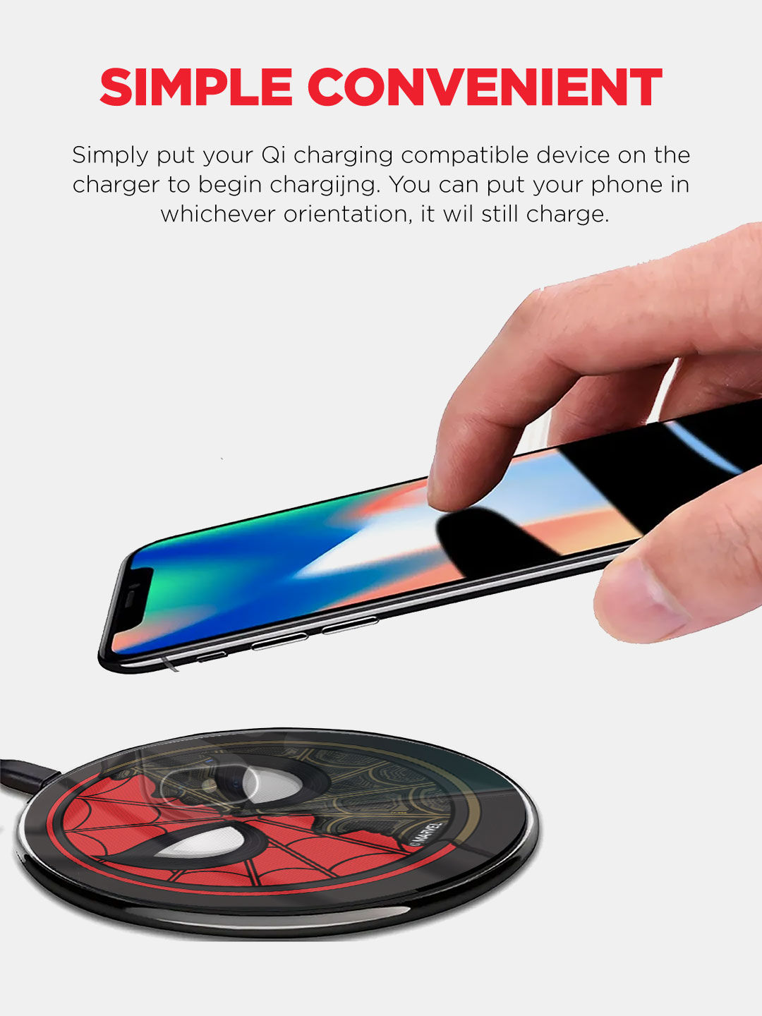 Two Face Spidey - Qi Compatible Pro Wireless Charger