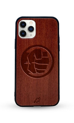 Buy Hulk Smash - Dark Shade Wooden Phone Case for iPhone 11 Pro Max Phone Cases & Covers Online