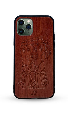 Buy Infinity Gauntlet - Dark Shade Wooden Phone Case for iPhone 11 Pro Phone Cases & Covers Online