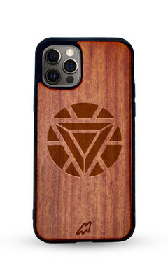Buy Arc Reactor Mark I - Dark Shade Wooden Phone Case for iPhone 12 Pro Max Phone Cases & Covers Online