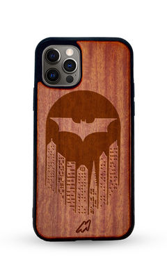 Buy Bat Signal - Dark Shade Wooden Phone Case for iPhone 12 Pro Max Phone Cases & Covers Online