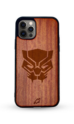 Buy Black Panther Logo - Dark Shade Wooden Phone Case for iPhone 12 Pro Max Phone Cases & Covers Online