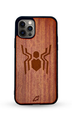 Buy Far From Home Spider - Dark Shade Wooden Phone Case for iPhone 12 Pro Max Phone Cases & Covers Online