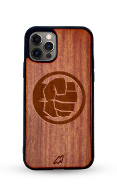 Buy Hulk Smash - Dark Shade Wooden Phone Case for iPhone 12 Pro Max Phone Cases & Covers Online