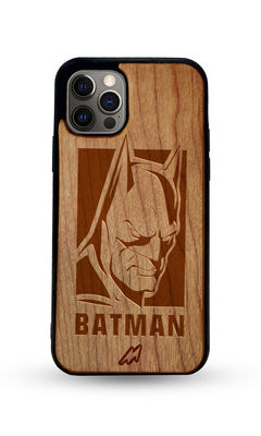 Buy Batman Stare - Light Shade Wooden Phone Case for iPhone 12 Pro Max Phone Cases & Covers Online