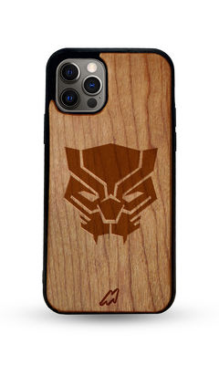 Buy Black Panther Logo - Light Shade Wooden Phone Case for iPhone 12 Pro Max Phone Cases & Covers Online