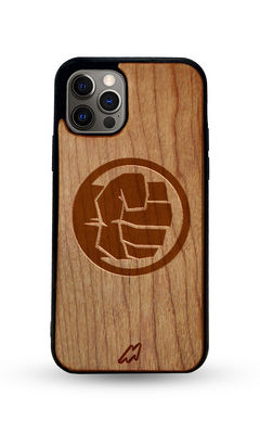 Buy Hulk Smash - Light Shade Wooden Phone Case for iPhone 12 Pro Max Phone Cases & Covers Online