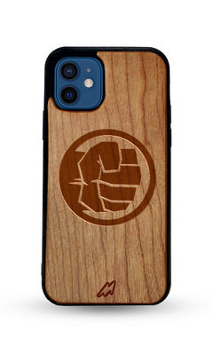 Buy Hulk Smash - Light Shade Wooden Phone Case for iPhone 12 Mini Phone Cases & Covers Online