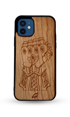 Buy Infinity Gauntlet - Light Shade Wooden Phone Case for iPhone 12 Mini Phone Cases & Covers Online
