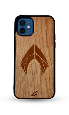 Buy Logo Aquaman - Light Shade Wooden Phone Case for iPhone 12 Mini Phone Cases & Covers Online