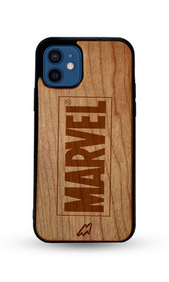 Buy Logo Marvel - Light Shade Wooden Phone Case for iPhone 12 Mini Phone Cases & Covers Online