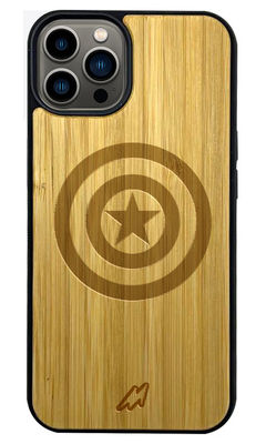 Buy American Shield - Light Shade Wooden Phone Case for iPhone 13 Pro Max Phone Cases & Covers Online