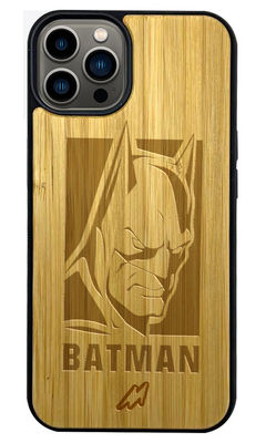 Buy Batman Stare - Light Shade Wooden Phone Case for iPhone 13 Pro Max Phone Cases & Covers Online