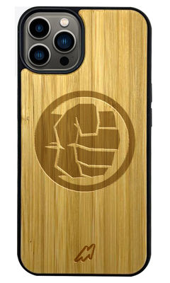 Buy Hulk Smash - Light Shade Wooden Phone Case for iPhone 13 Pro Max Phone Cases & Covers Online