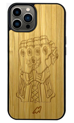 Buy Infinity Gauntlet - Light Shade Wooden Phone Case for iPhone 13 Pro Max Phone Cases & Covers Online