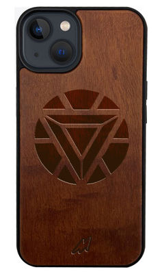 Buy Arc Reactor Mark I - Dark Shade Wooden Phone Case for iPhone 13 Mini Phone Cases & Covers Online