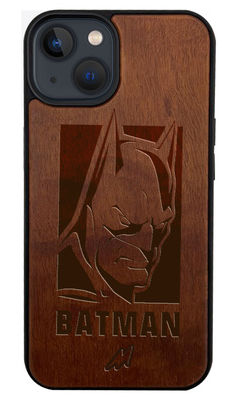 Buy Batman Stare - Dark Shade Wooden Phone Case for iPhone 13 Mini Phone Cases & Covers Online