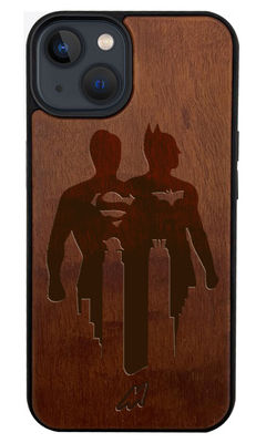 Buy Dawn Of Justice - Dark Shade Wooden Phone Case for iPhone 13 Mini Phone Cases & Covers Online