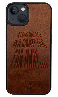 Buy In A Galaxy Far Away - Dark Shade Wooden Phone Case for iPhone 13 Mini Phone Cases & Covers Online