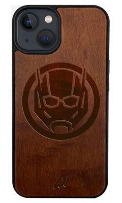 Buy Logo Antman - Dark Shade Wooden Phone Case for iPhone 13 Mini Phone Cases & Covers Online