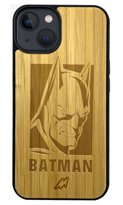 Buy Batman Stare - Light Shade Wooden Phone Case for iPhone 13 Mini Phone Cases & Covers Online