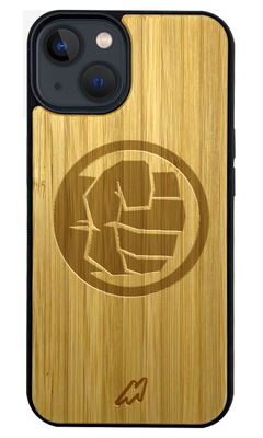 Buy Hulk Smash - Light Shade Wooden Phone Case for iPhone 13 Mini Phone Cases & Covers Online